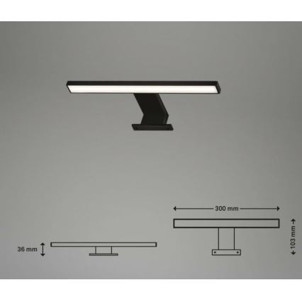 Briloner 2104-015 - Badrumsspegel med LED-belysning DUN LED/5W/230V 30 cm IP44