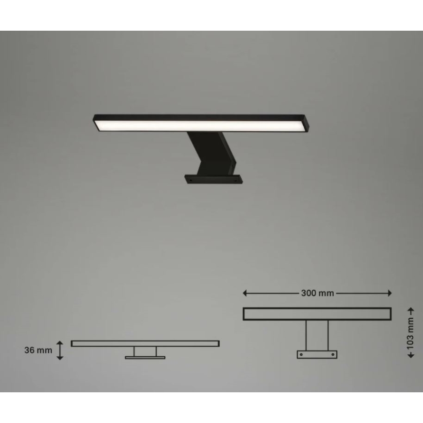 Briloner 2104-015 - Badrumsspegel med LED-belysning DUN LED/5W/230V 30 cm IP44