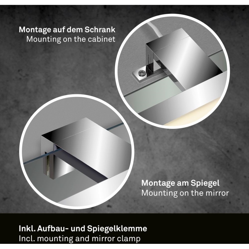 Briloner 2104-018 - Badrumsspegel med LED-belysning DUN LED/5W/230V 30 cm IP44