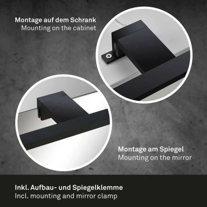 Briloner 2104-115 - Badrumsspegel med LED-belysning DUN LED/8W/230V 60 cm IP44