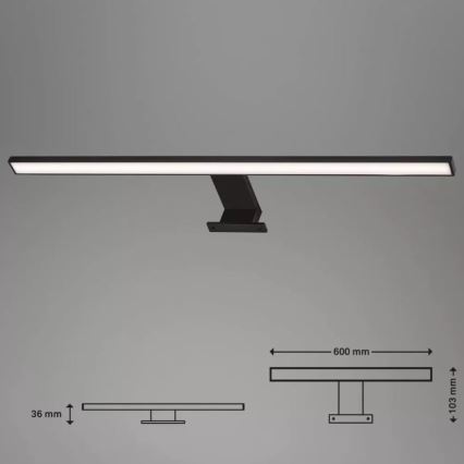 Briloner 2104-115 - Badrumsspegel med LED-belysning DUN LED/8W/230V 60 cm IP44