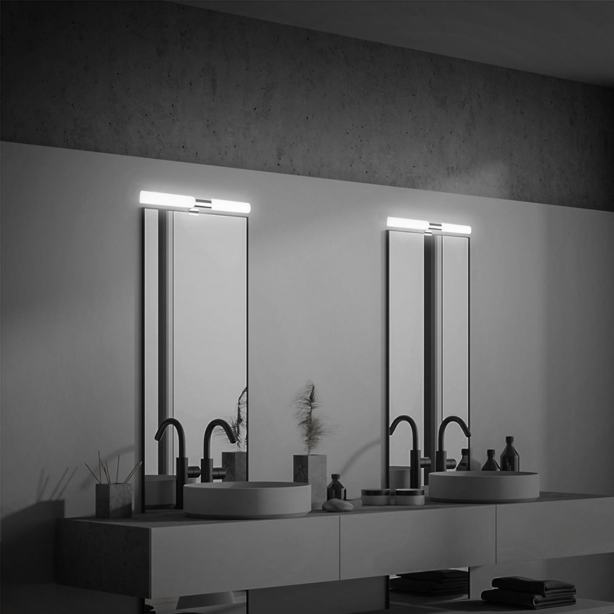 Briloner 2113-118 - Badrumsspegel med LED-belysning LED/12W/230V IP44 47 cm skinande krom