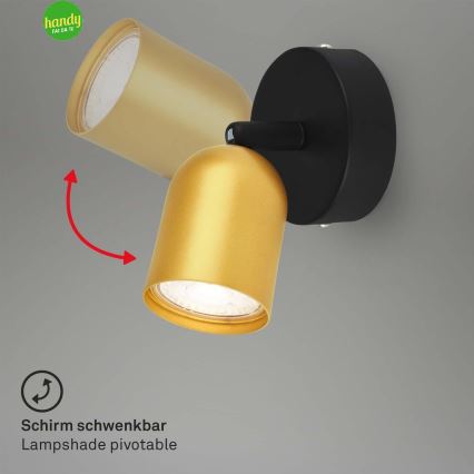 Briloner 2145-017 - Väggspotlight 1xGU10/9W/230V