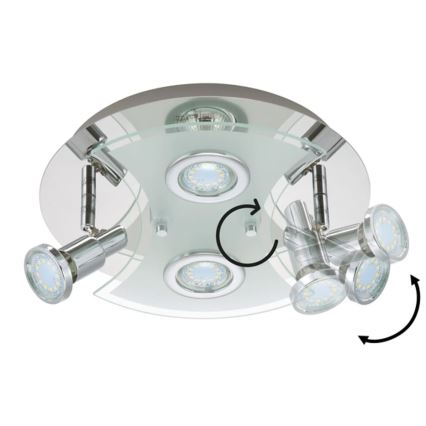 Briloner 2159-048LM - LED spotlight SPLASH 4xGU10/3W/230V
