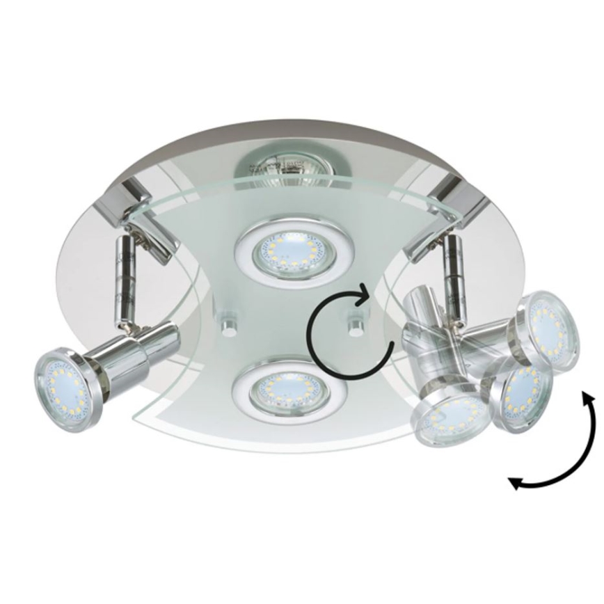 Briloner 2159-048LM - LED spotlight SPLASH 4xGU10/3W/230V