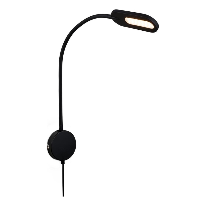 Briloner 2177015 - LED Ljusreglerad flexible wall lampa LED/6W/230V svart