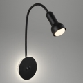 Briloner 2178015 - LED Vägg flexible lampa 1xE14/10W/230V + LED/3W svart