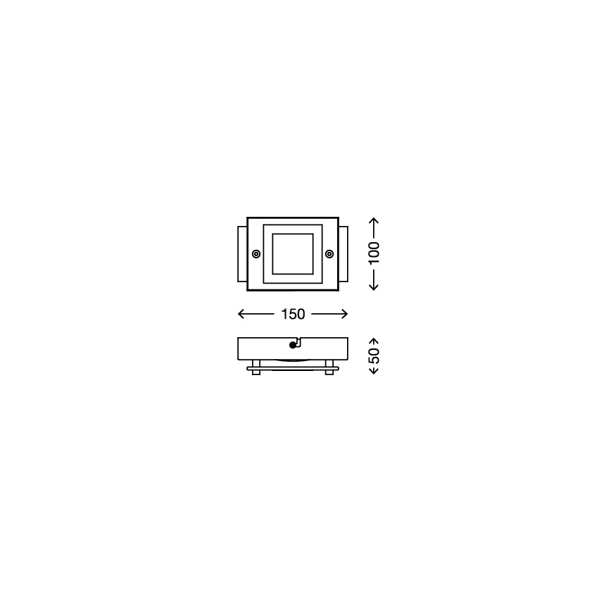Briloner - 2213-018 - LED Badrumsbelysning tak SPLASH LED/4,5W/230V IP44