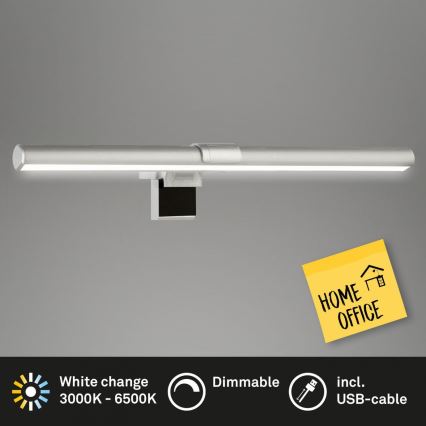Briloner 2303-014 - LED Dimbar monitorbelysning LED/3,5W/5V 3000/4500/6500K