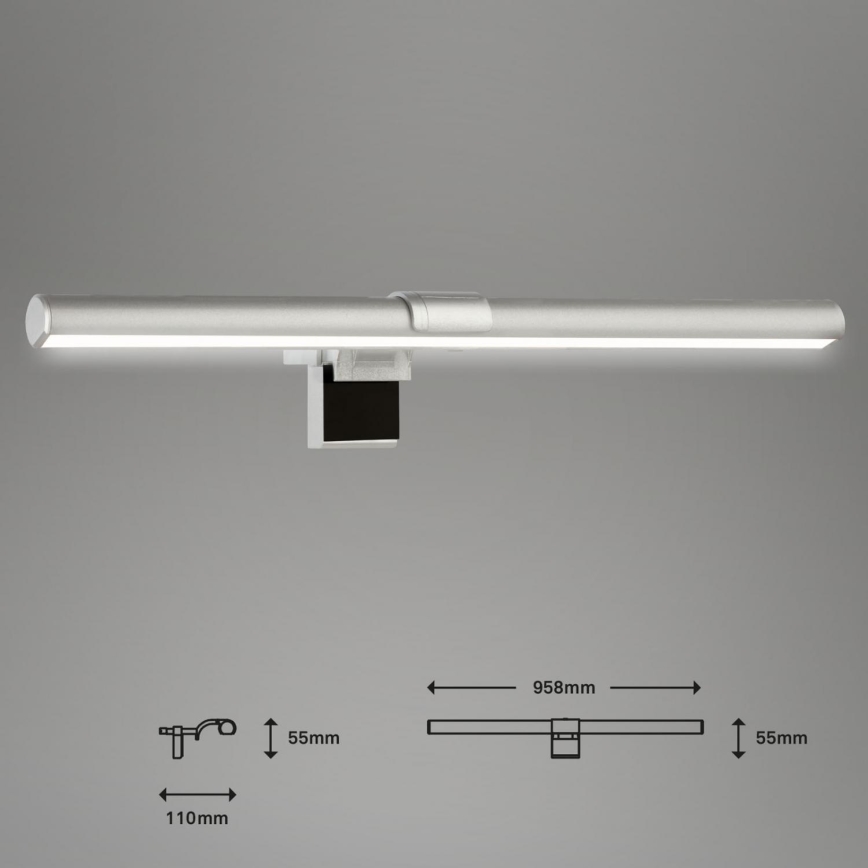 Briloner 2303-014 - LED Dimbar monitorbelysning LED/3,5W/5V 3000/4500/6500K