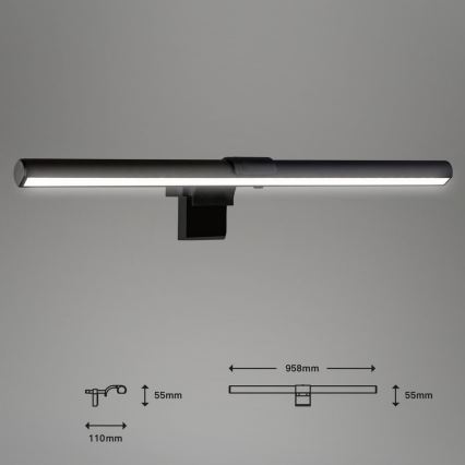 Briloner 2303-015 - LED Dimbar monitorbelysning LED/3,5W/230V 2700/4000/6500K