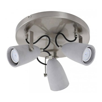 Briloner 2529-032 - LED spotlight THIMBLE 3xGU10/5W/230V betong