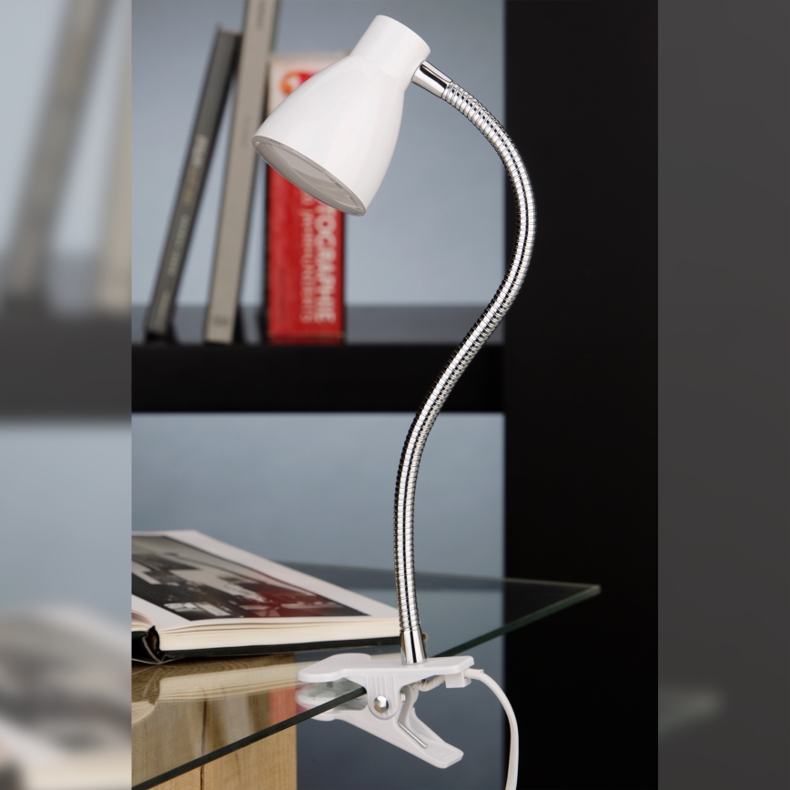 Briloner 2615-016P - LED-lampa med klämma GRIP LED/2,5W/230V vit