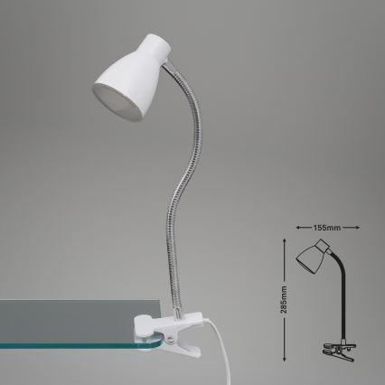 Briloner 2615-016P - LED-lampa med klämma GRIP LED/2,5W/230V vit