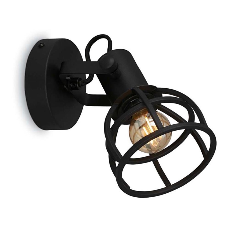 Briloner 2669-015 - Väggspotlight RETRO 1xE14/25W/230V svart