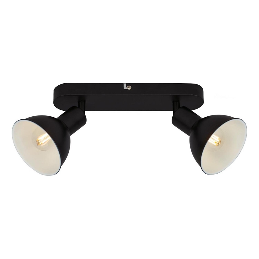 Briloner 2674-025 - Spotlight RETRO 2xE14/25W/230V svart