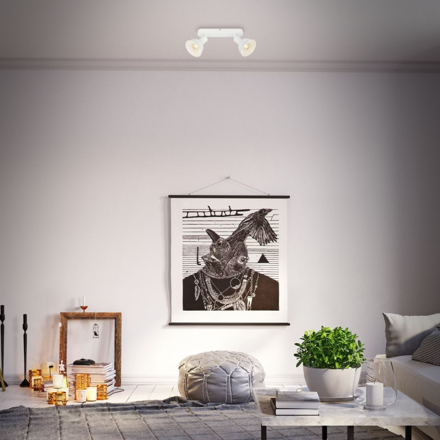 Briloner 2674-026 - Spotlight RETRO 2xE14/25W/230V vit