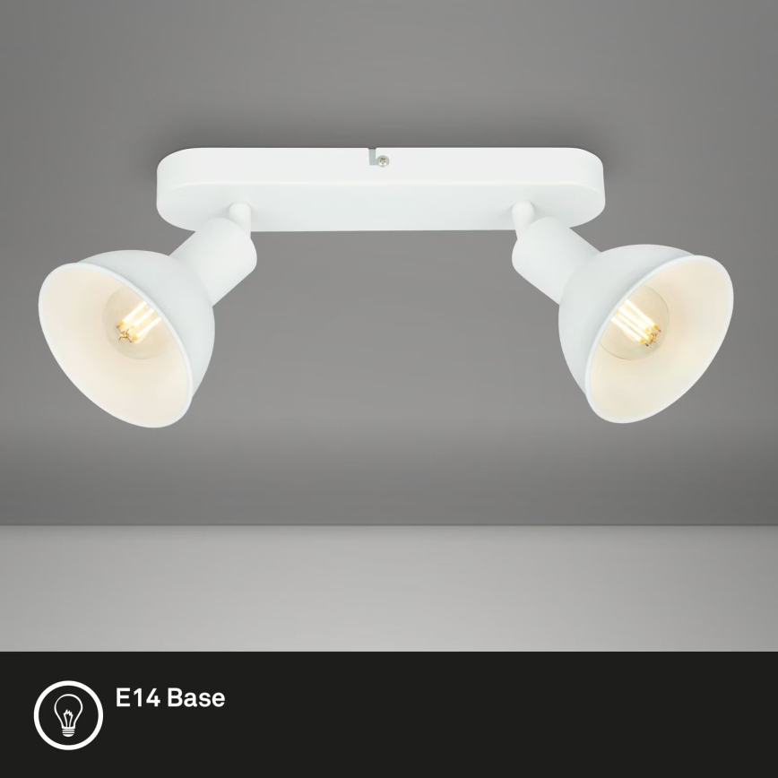 Briloner 2674-026 - Spotlight RETRO 2xE14/25W/230V vit