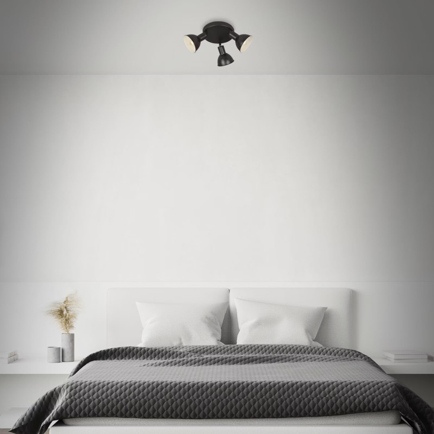 Briloner 2674-035 - Spotlight RETRO 3xE14/25W/230V svart