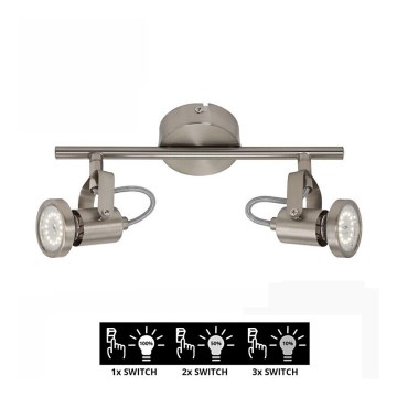 Briloner 2712-022 - LED Dimbar spotlight SEMPLICE 2xGU10/5W/230V
