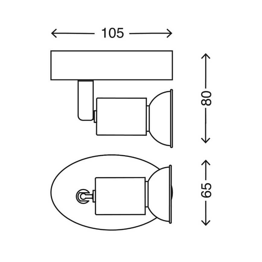Briloner 2767-016 - LED väggspotlight 1xGU10/3W/230V vit
