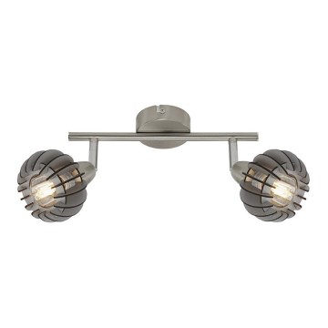Briloner 2852- 026 - Spotlight RETRO 2xE14/5,5W/230V gummiträd