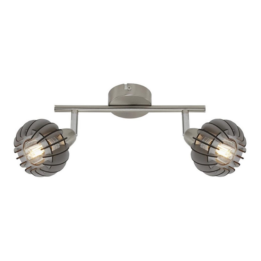 Briloner 2852- 026 - Spotlight RETRO 2xE14/5,5W/230V gummiträd
