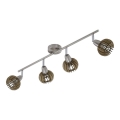 Briloner 2852-041 - Spotlight RETRO 4xE14/5,5W/230V gummiträd