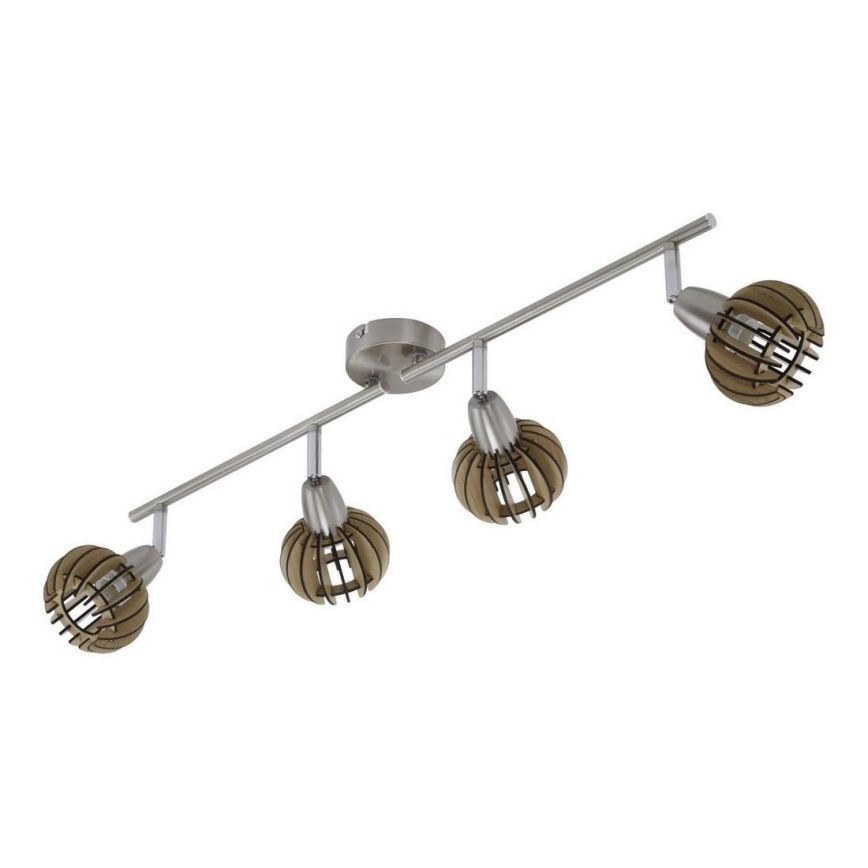 Briloner 2852-041 - Spotlight RETRO 4xE14/5,5W/230V gummiträd