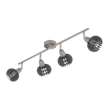 Briloner 2852-046 - Spotlight RETRO 4xE14/5,5W/230V gummiträd