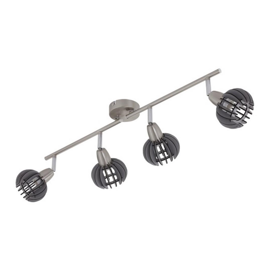 Briloner 2852-046 - Spotlight RETRO 4xE14/5,5W/230V gummiträd