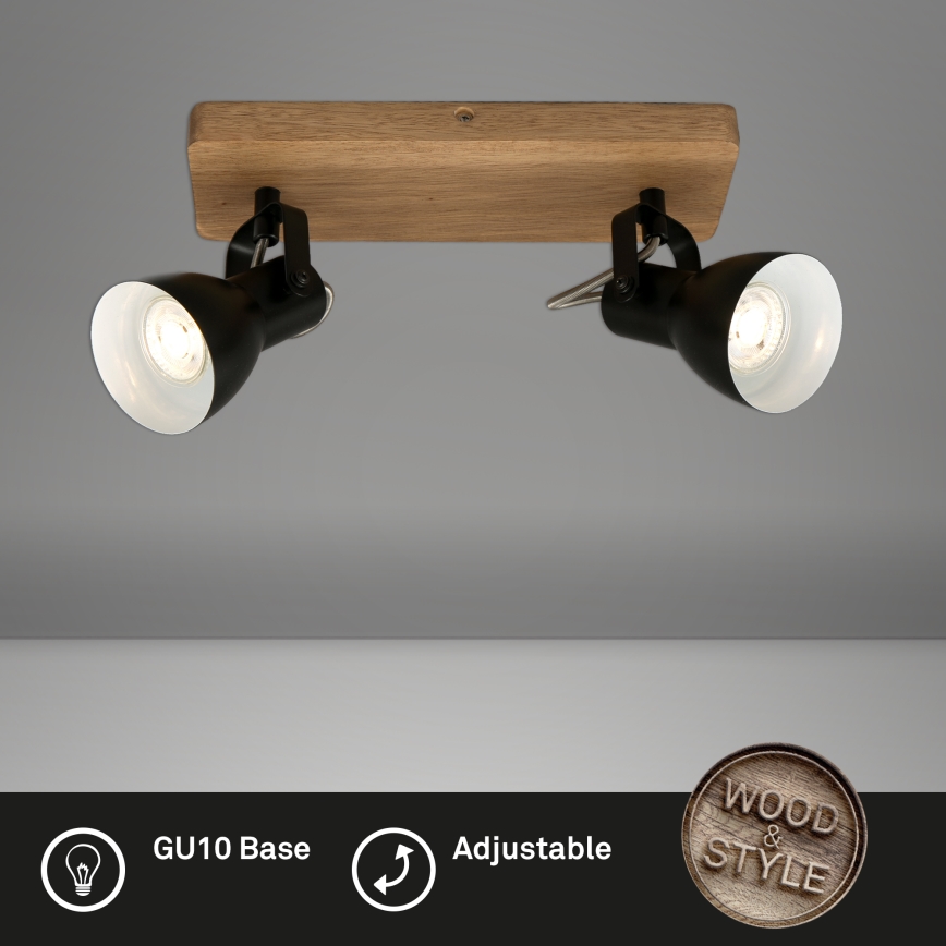 Briloner 2902-025 - Spotlight SPOT 2xGU10/35W/230V
