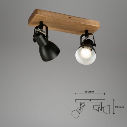 Briloner 2902-025 - Spotlight SPOT 2xGU10/35W/230V