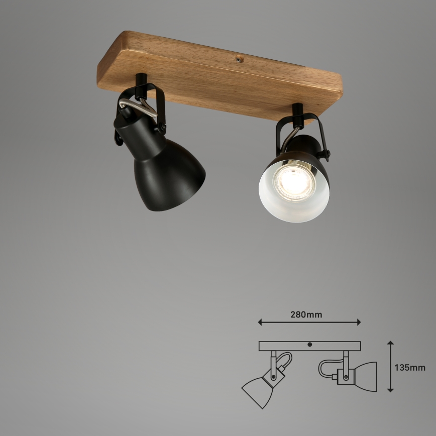 Briloner 2902-025 - Spotlight SPOT 2xGU10/35W/230V