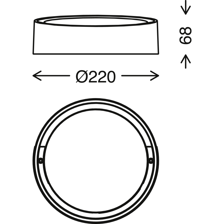 Briloner 3019-016 - LED vägglampa för utomhusbruk GENUA LED/18W/230V IP44 vit