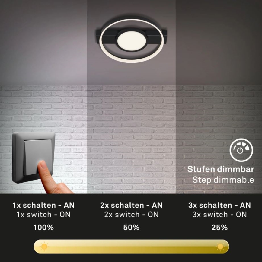 Briloner 3026-015 - LED Dimbar taklampa FRAME LED/33W/230V