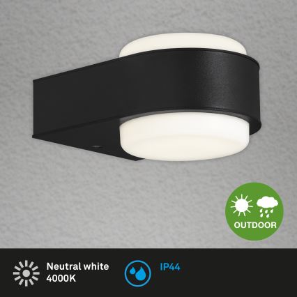 Briloner 3035-015 - LED vägglampa för utomhusbruk HANAU LED/6,5W/230V IP44 svart