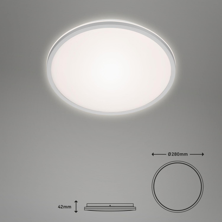 Briloner 3046-014 - LED taklampa LED/15W/230V 4000K diameter 28 cm silver