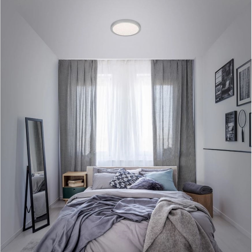 Briloner 3048-014 - LED Taklampa RUNA LED/18W/230V silver