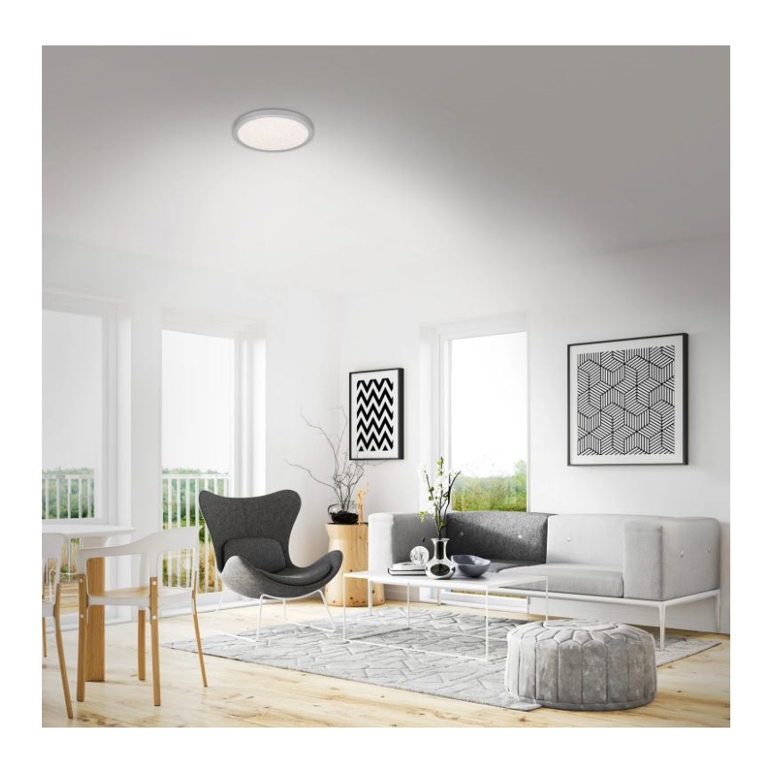 Briloner 3048-014 - LED Taklampa RUNA LED/18W/230V silver