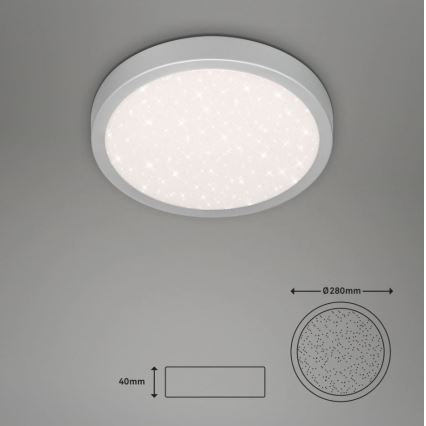 Briloner 3048-014 - LED Taklampa RUNA LED/18W/230V silver