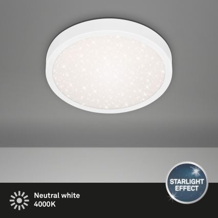 Briloner 3048-016 - LED taklampa RUNA LED/18W/230V vit