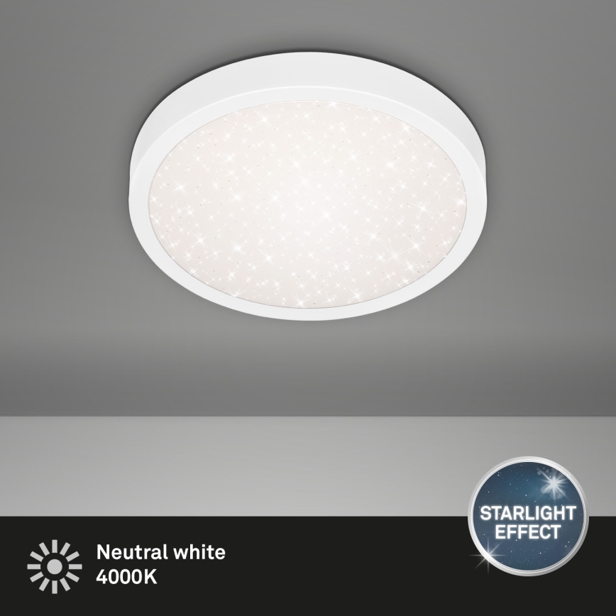 Briloner 3048-016 - LED taklampa RUNA LED/18W/230V vit