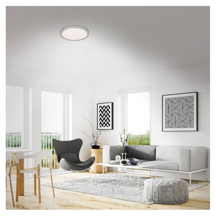 Briloner 3071-014 - LED taklampa RUNA LED/24W/230V silver
