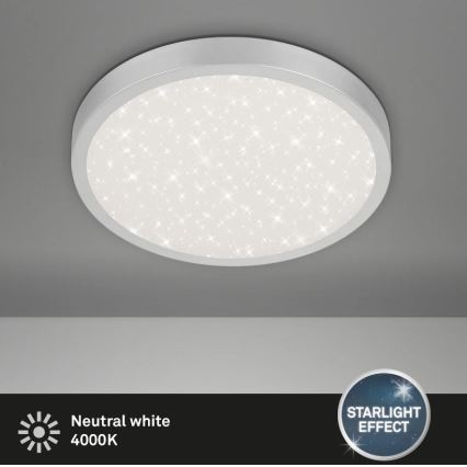 Briloner 3071-014 - LED taklampa RUNA LED/24W/230V silver