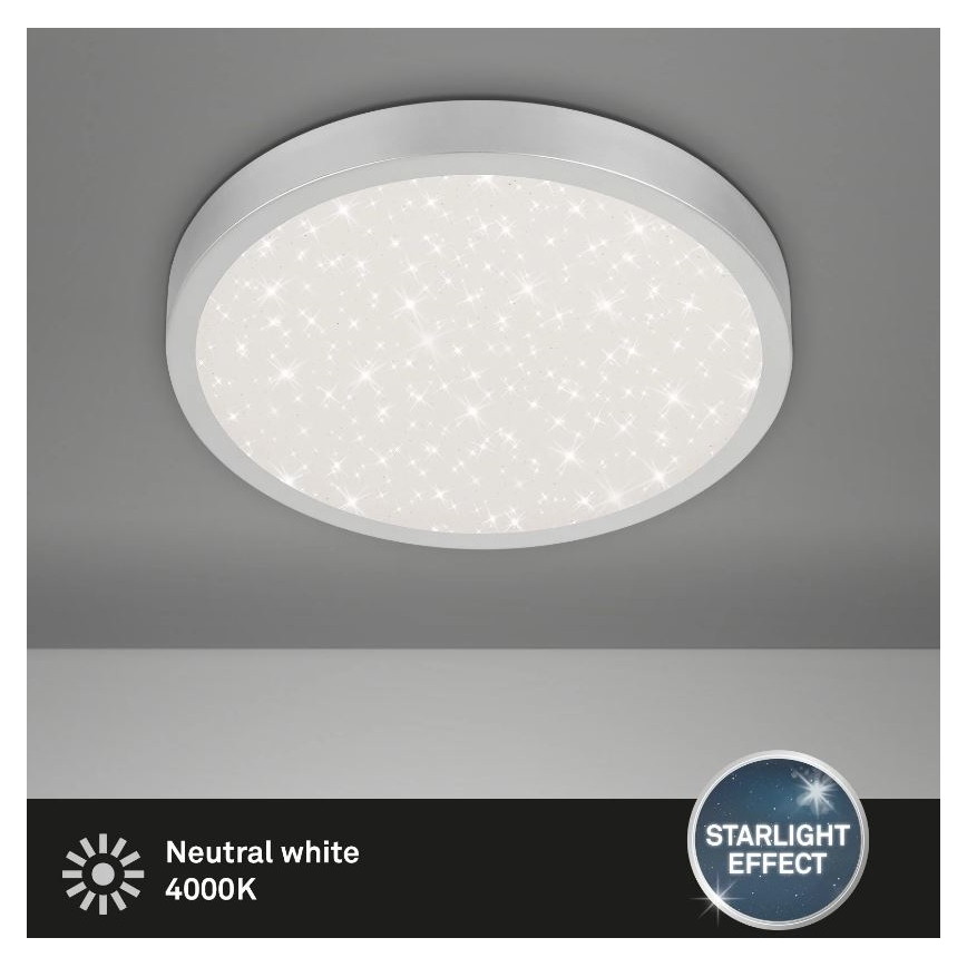 Briloner 3071-014 - LED taklampa RUNA LED/24W/230V silver