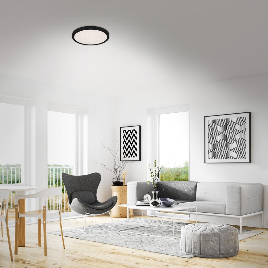 Briloner 3071-015 - LED taklampa RUNA LED/24W/230V svart