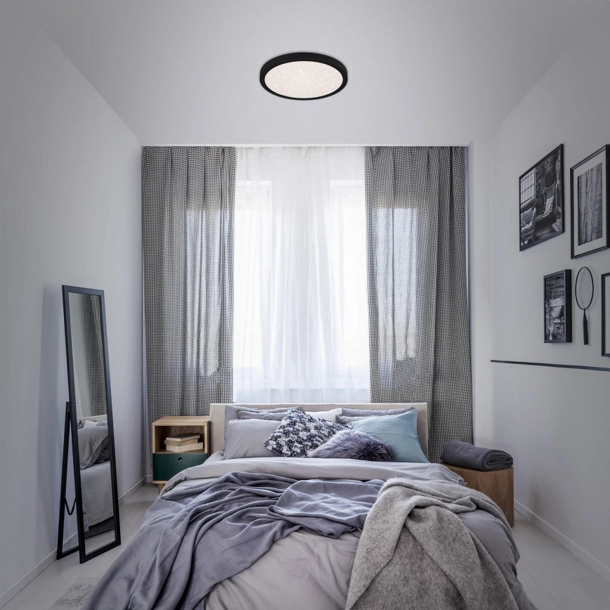 Briloner 3071-015 - LED taklampa RUNA LED/24W/230V svart