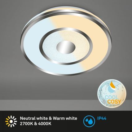 Briloner 3083-018 - LED ljusreglerad taklampa till badrum COOL&COSY LED/24W/230V IP44