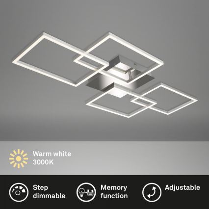 Briloner 3091-018 - LED Dimbar taklampa FRAME LED/30W/230V skinande krom